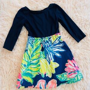 Lilly Pulitzer Blue Green Fit and Flare Dress Resort Wear